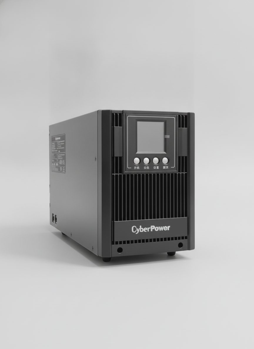 硕天 CyberPower OLS2000E 在线式 UPS(实拍,带 LCD 显示)